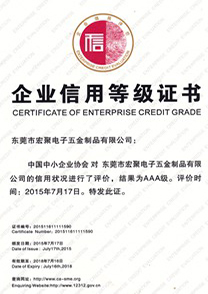 企業信譽證書