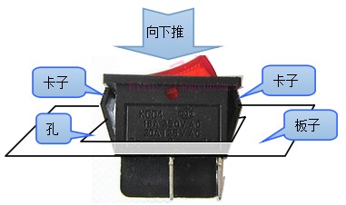 船型開關,船形開關,翹板開關
